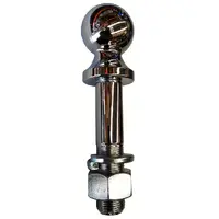 Mister hitches 50mm tow ball 3500kg chrome, 1" shank dia., 4.5" shank length (bulk)