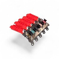 4 Way Mini ANL AFS Fuse Bussed Distribution Block Modular with fuses