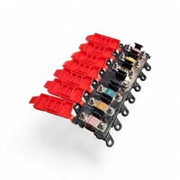 6 Way Mini ANL AFS Fuse Bussed Distribution Block Modular with fuses