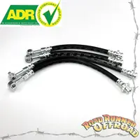 Front and Rear Caliper Hose Brake line Rubber Kit GU Y61 for Nissan Patrol 