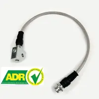 Braided Extended Brake Line Front for Nissan Patrol GU Y61 ZD30 or 2010 on ZD30 ABS Right Front Only 2" 3" 4" 5" inch Lift ADR Approved