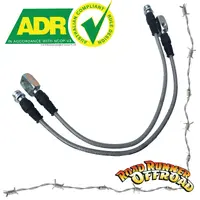 Braided Extended Brake Lines Front ABS for Nissan Patrol GU Y61 3" 4" 5" inch Lift ADR Approved