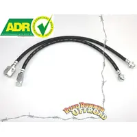 Rubber Extended Brake Lines ABS Front for Nissan Patrol GU Y61 ZD30 all & TB48 2010 onwards 2" 3" 4" 5" inch Lift ADR Approved