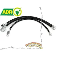 Rubber Extended Brake Line Kit ABS Front & Rear for Nissan Patrol GU Y61 ZD30 all & TB48 2010 onwards 2" 3" 4" 5" inch Lift ADR Approved