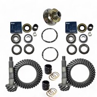 Revolution Gear 4.56 Front and Rear Crown Wheel & Pinion With Fitting Kit Solid spacer for Toyota 80 Series LandCruiser 