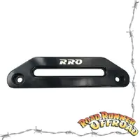 Offset hawse winch fairlead Black billet alloy for 4WD winches