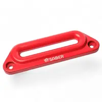 Saber Offroad 6061 Aluminium Offset Fairlead - Cerakote Red