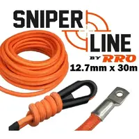 12.7mm x 30M Sniper Line Competition Winch Rope Braided outer cover for low mount