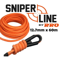 12.7mm x 60m Sniper Line Competition Winch rope Braided outer cover 22,000Ib