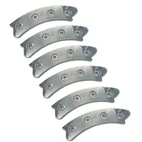 Replacement Bead Lock Ring Suits Trail Gear Creeper Lock POLISHED ALLOY Set of 6 Segments