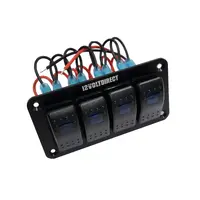 Quad Switch Panel - Blue