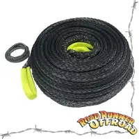 11mm x 35M GREY Auz Competition Winch Rope suits High mount Standard Drum Width