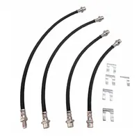 Extended Rubber Brake Line Kit for Toyota LandCruiser VDJ 76 78 79 Series 2"-3" with VCS only 8/16 on 