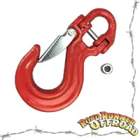 RRO RED 5.3t Winch Recovery Hook With Hammer Lock suit Winch Truck comp Style